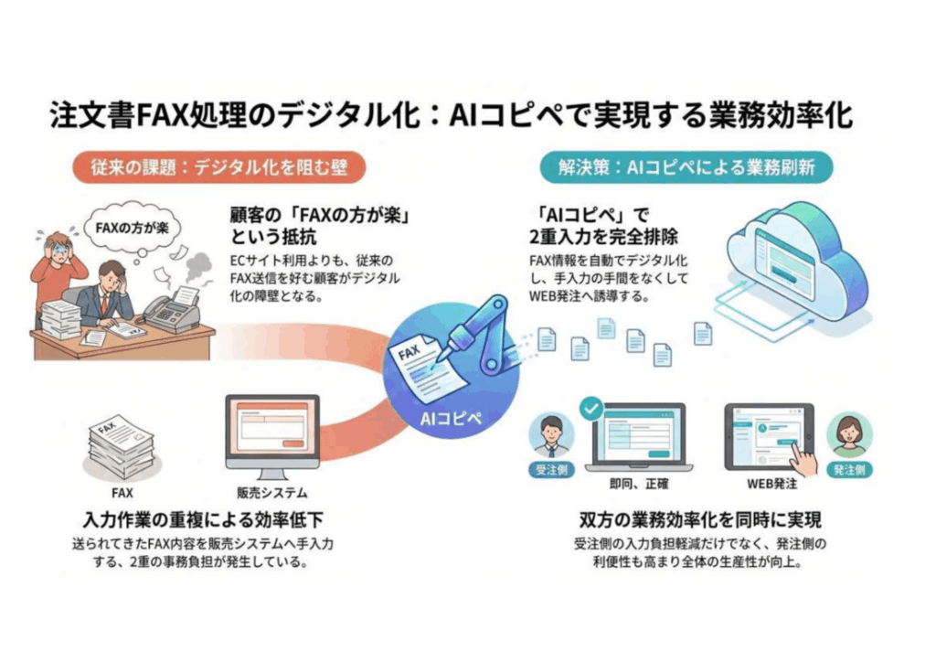 5.注文書FAX処理のデジタル化：AIコピペで実現する業務効率化