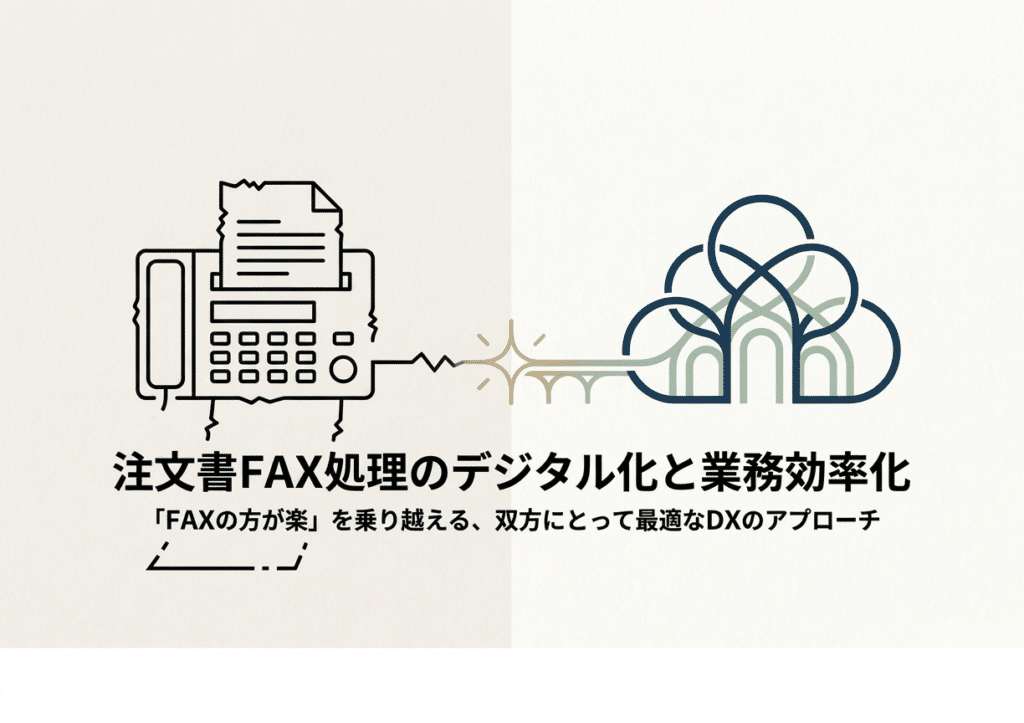 注文書ファックス処理のデジタル化と業務効率化