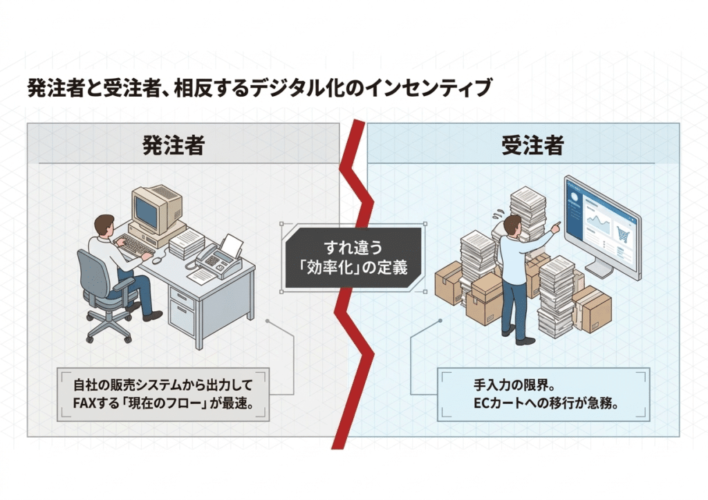 発注者と受注者、相反するデジタル化のインセンティブ