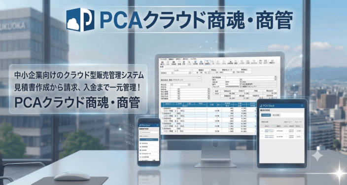 中小企業向けのクラウド型販売管理システム「PCAクラウド商魂・商管」